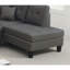 Ensemble de canapé modulaire 2 pièces Mobilier de salon LAF et méridienne RAF couleur café foncé capitonné-1537370782