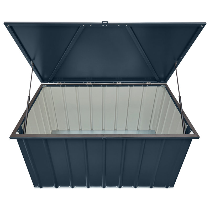 Globel 5 X 3 Storage Green Metal Shed, Grey