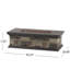 Foyer rectangulaire 50 000, fabriqué en oxyde de magnésium, gris pierre, 57,9 l x 25,82 x P 17,72 h, aucun assemblage requis à partir de maintenant