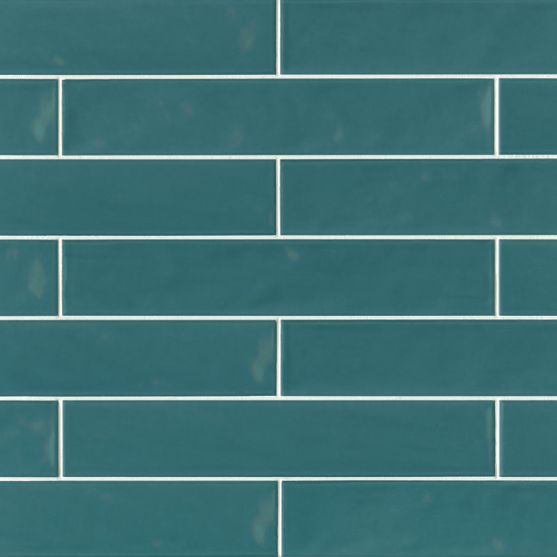 Carreau de céramique biseauté 3 po x 16 po Sorrento, Turchese