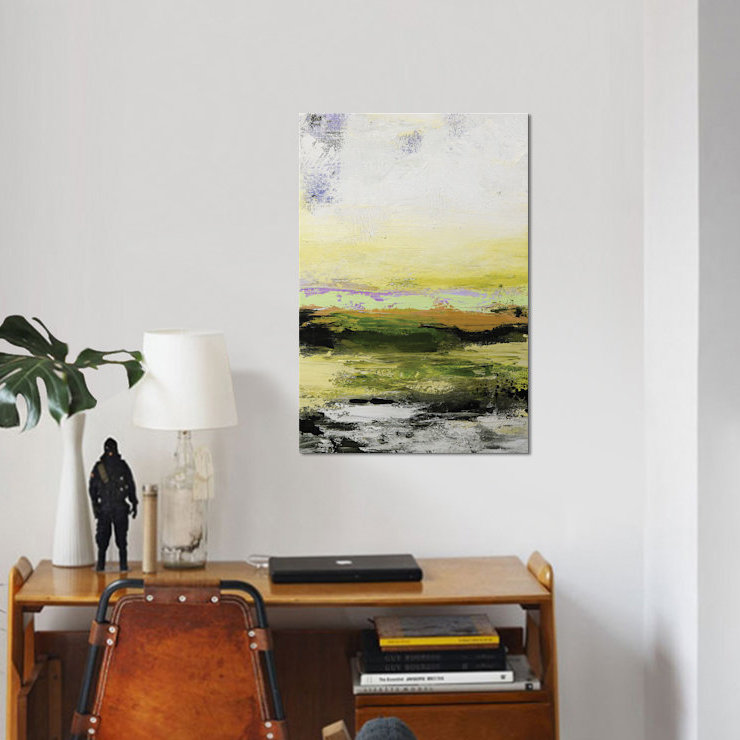 « abstract landscape xiv », impression sur toile, H 60 po x l 40po x P 1,5 po, Toile tendue, Pas de tapis