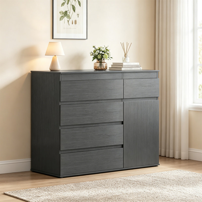 Rectangle Accent Cabinet, Black