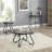 2 Piece Tempered Glass Surface Coffee Table Set
