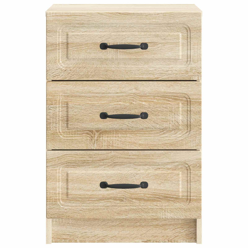 43cm W Manufactured Wood Bedside Table, Sonoma Oak