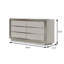 Commode Ventnor Glam, gris