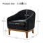 Joseph Modern Boucle Armchair Chair with Barrel Back-926041291