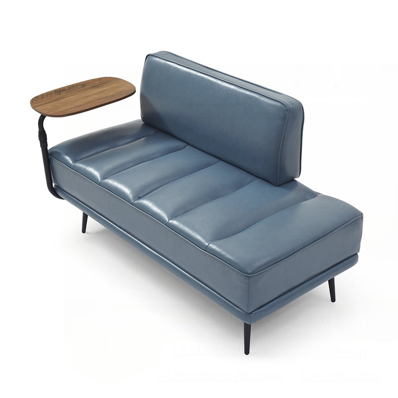56.3" Upholstered Bench, Gray