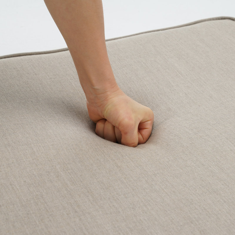 Sunbrella Square Outdoor Seat/Back Cushion for Patio Furniture, Camel