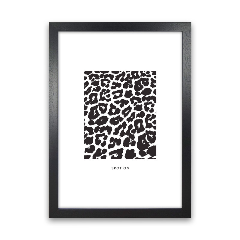 Spot On - Print, Black Frame, 88cm H x 64cm W x 3cm D