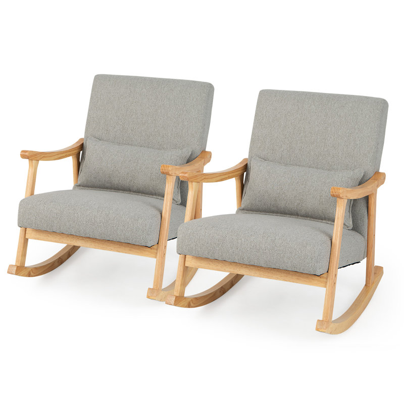 Isnesh Solid Wood Rocking Chair