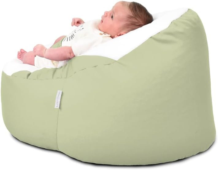 Refillable Bean Bag Lounger, Sage Green