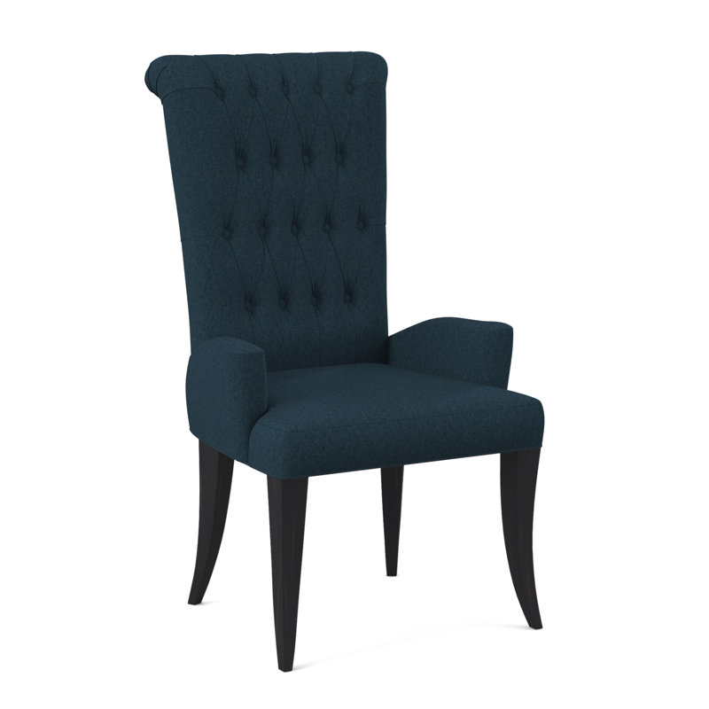 Gossamer Dining Chair, Vintage Ebony, Margaret Lagoon Polyester Blend