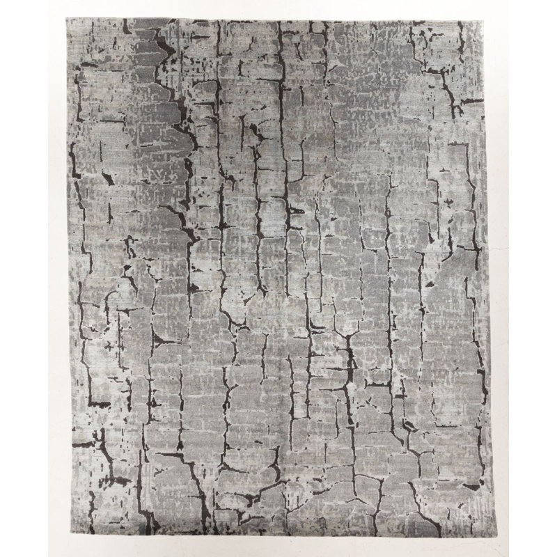Hand Knotted Abstract Area Rug