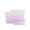 Zip Top Reusable Food Storage Bags | 3 Bag Set [Lavender] | Microwave, Dishwasher and Freezer Safe
