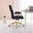 Modern Adjustable Office Chair With Padded Arms, 26.25" W x 26.5" D x 39.75"-42.5" H-1579278776