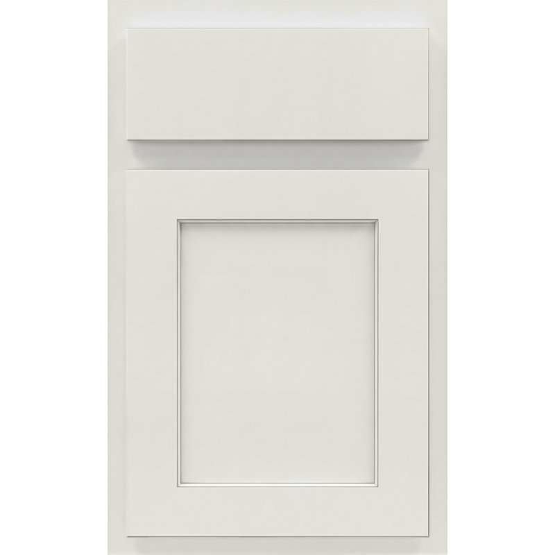 Dwelling Value Claredon Door Sample, White/Stone Glaze, Painted Hardwood