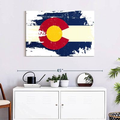 Borges Scratched Colorado Flag