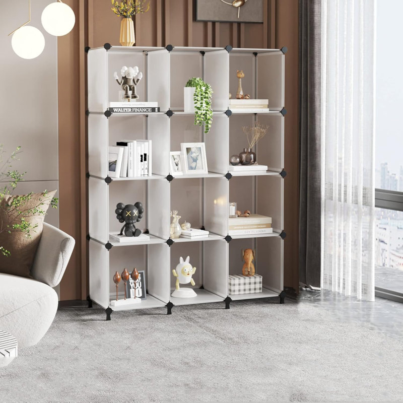 Cube Storage Organizer Storage 12 Cube, Translucent
