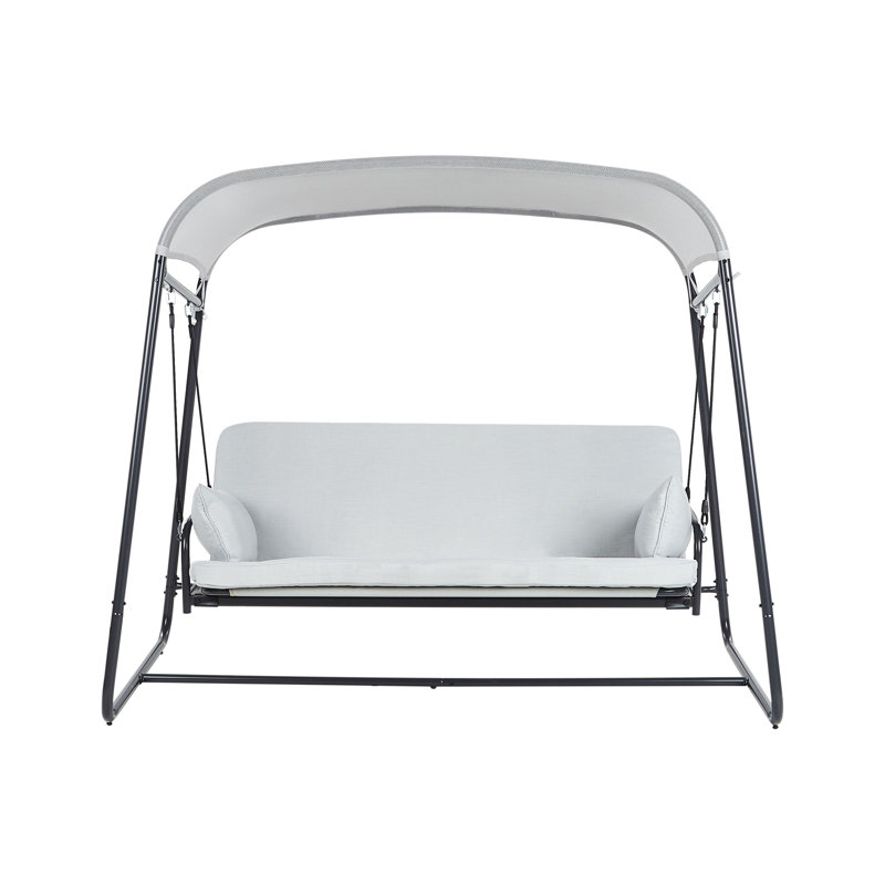 Patio Swing MARSCIANO Metal , Light Grey