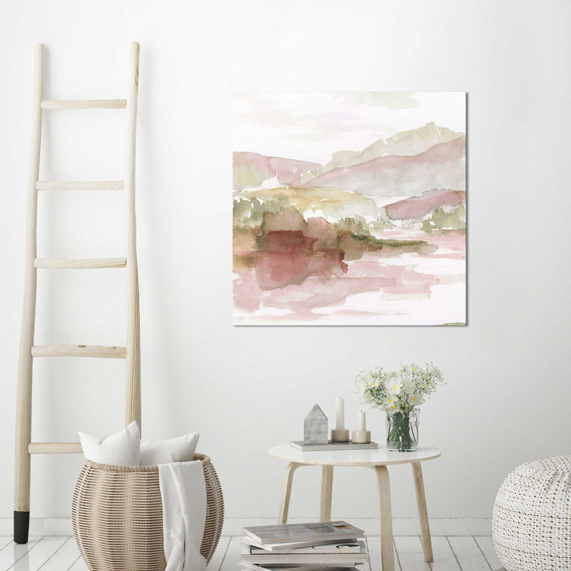 " Windscape I " by Nan, 18" H x 18" W x 1" D, Wrapped Canvas