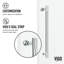 Porte de douche coulissante sans cadre avec verre transparent 3/8 po l 44 à 48 po x H 76 po Cass-55865531