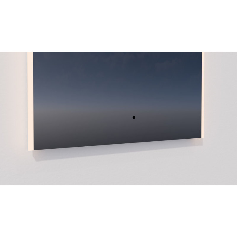 Arched Frameless LED Bathroom Mirror with Defogger