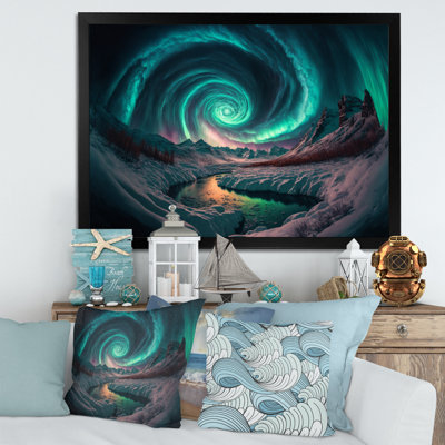 Aurores boréales magiques «Northern Lights VI», reproduction sur toile