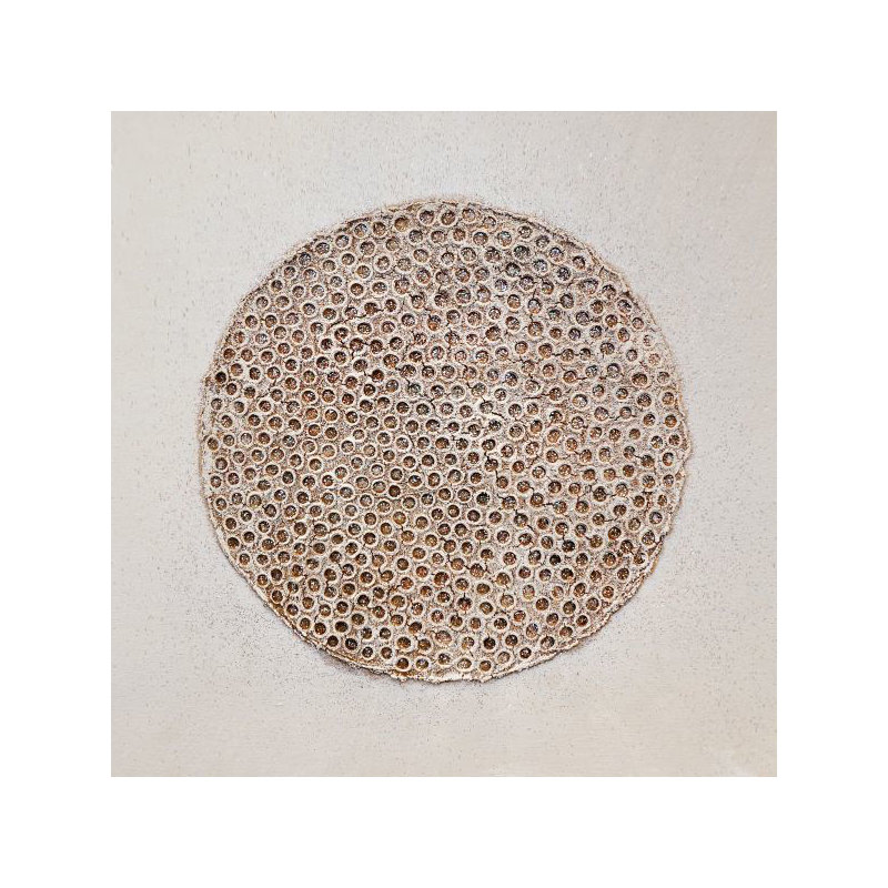 White Lunar I Print by Beverly Fuller, Hand Painting (on Giclee Canvas)