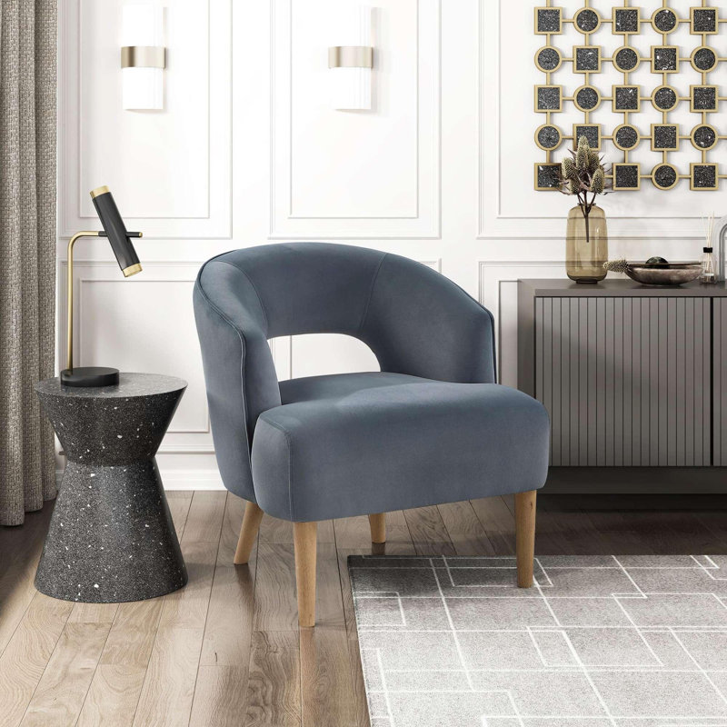 Chaise d'appoint luxueuse de style unique Luxury Luxury, Gris foncé