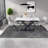 Space-saving Dining Table Sets With Extendable Mdf Table And Premium Leather Chairs