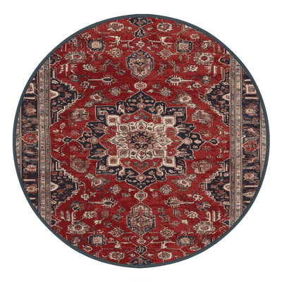 Machine Washable Persian Brown Area Rug