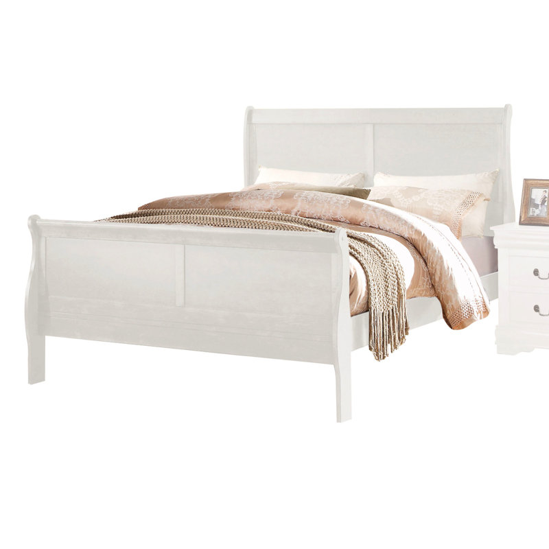 Lit simple blanc Grace - a un compartiment de rangement fonctionnel et une fabrication en bois de qualité élégante est pratique