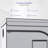 4x8 Grow Tent, 96''''x48''''x80'''' High Reflective Mylar W/observation Window Gray