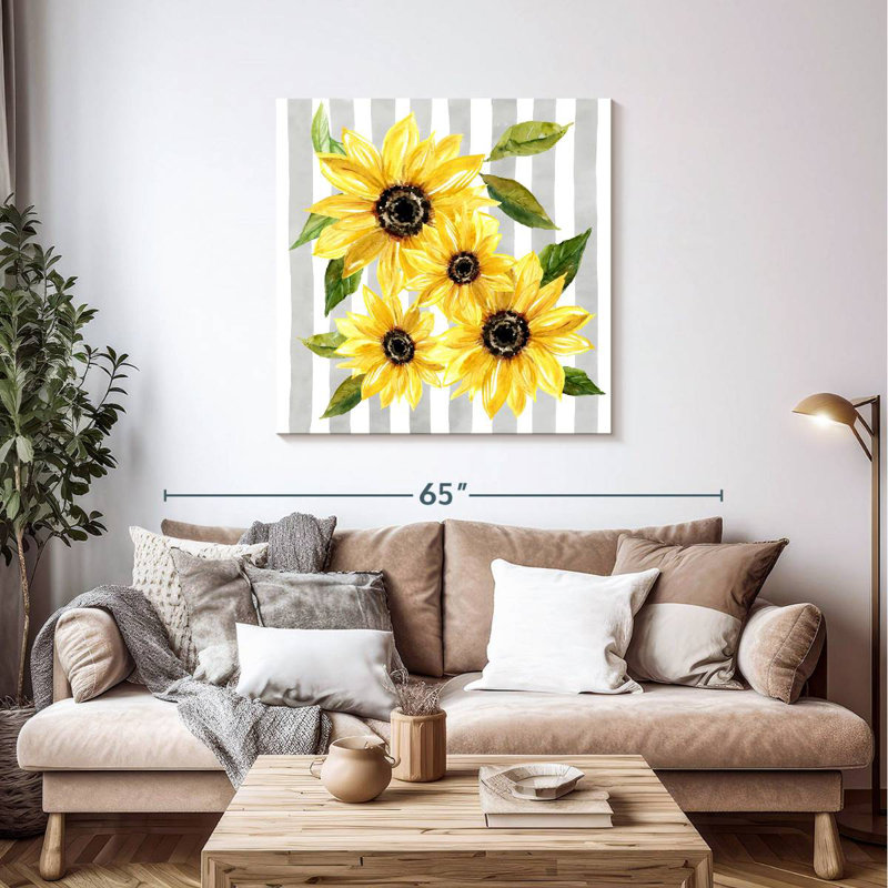 Harnek Sunflower Array II, H 39 po x l 39 po