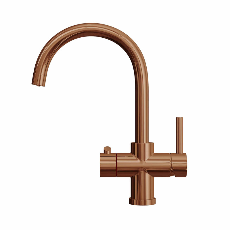 Fohen Touch Kitchen Faucet, Polished Bronze