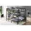Grand lit superposé au-dessus d'un lit simple - aucun sommier requis, structure en métal robuste, peu encombrant
