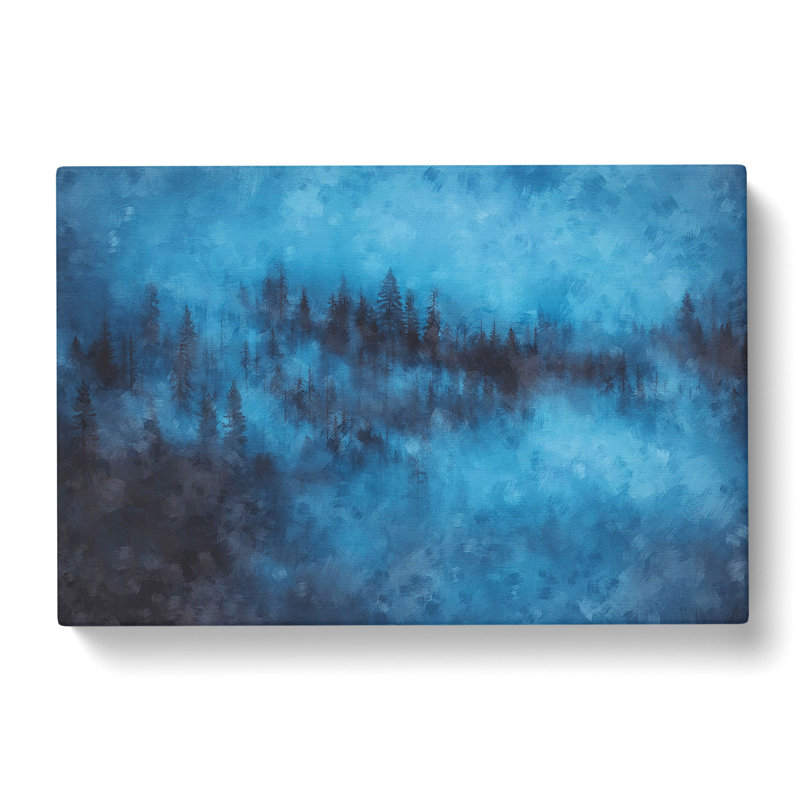 Forest Mist Painting - Wrapped Canvas, 35cm H x 50cm W x 3cm D