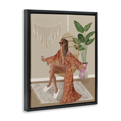 «Boho Glam Girl», art mural encadré par Chen Alyesh