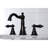 Kingston Brass Duchess Two-Handle 3-Hole Deck Mount Widespread Bathroom Faucet with Pop-Up Drain-46358464