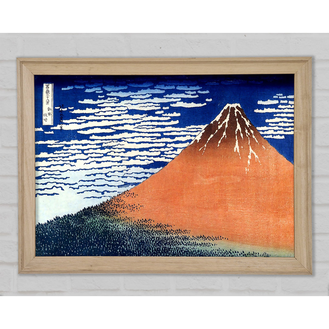 Hokusai Berg Fuji - Einzelner Bilderrahmen Kunstdrucke