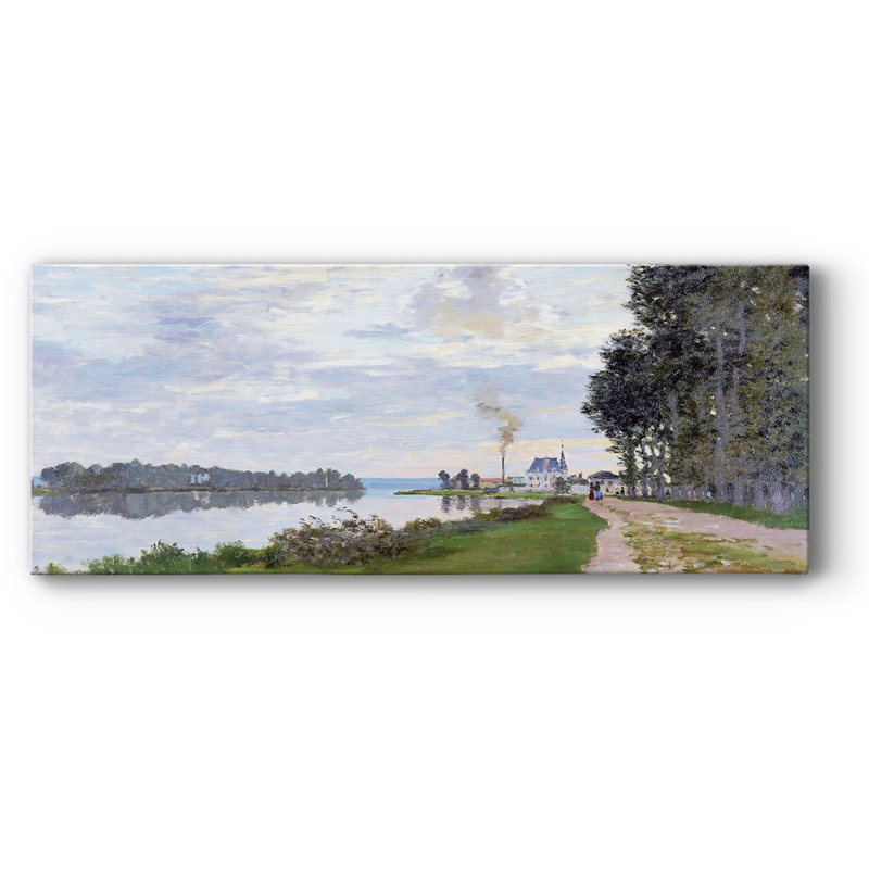 «The Promenade At Argenteuil 02, 1872», reproduction sur toile, H 24 po x l 60 po x P 1,5 po