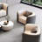 Grey Artificial Leather Modern Style Sofa Reception Set Waiting Room (5-Piece)