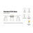 3-Light Vanity Light, 22-Inch Wall Sconce Lighting with White Glass Shade, Modern Bathroom Light Fixture for Mirror, Bathroom, Hotel