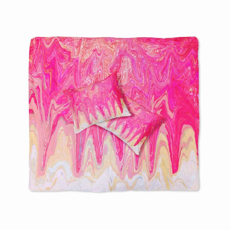 Polyester Abstract Duvet Cover, Queen Duvet Cover + 2 Shams