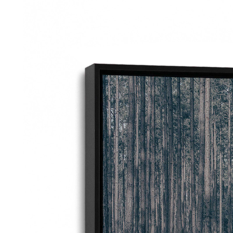 Stitched by Nathan Larson Canvas Art Print, Black, Floater Frame, 12" H x 18" W