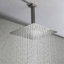 16" Shower System Ceiling Mount, Brass And Stainless, Brushed Nickel, Bathroom Invigorating Mounted - Comfortable Bathing Time Nickel Style