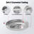 Feasto 23" Stainless Steel Concave Comal Set with Warming Rack and 54,000 BTU Propane Burner, Adjustable Height Outdoor Heavy Duty Griddle for Tacos, Stir-fry and Catering, Multi - Pot Compatible, Silver