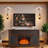 Electric Fireplace Tv Stand With Spacious Storage Console, Embossed Rustic Design, Remote Control, Cord Management, And Adjustable Shelves For Living Room-1227638029