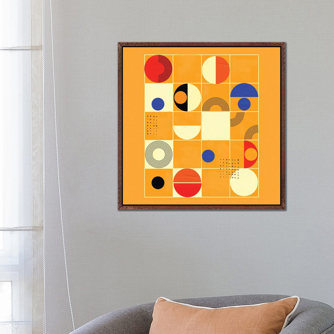 Mid Century Abstract III von Show Me Mars - Galerie-umwickelte Leinwand Giclée auf Leinwand