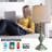 Kahloni 24.5 "Retro Resin Cabinet Light,USB Charging,Suitable for Bedroom,Living Room,Coffee Table